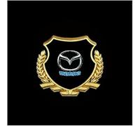 ZUOBYMBC 2 Piezas Luces del proyector de la Puerta del Coche,para MAZAD 3 5 6 CX3 CX5 CX7 CX8 CX9 CX4 CX30 Atez Axela Luz de Puerta de Coche Luces de Bienvenida,Logo Proyección HD,Charco,B