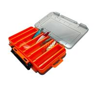 Zuoeay Caja de aparejos de pesca de doble cara Jigs Head Spinner Hook Baits Tool Case Accesorios, caja de almacenamiento de herramientas, contenedor de señuelos duradero