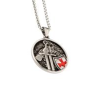 Zuoeay Collar con colgante de acero inoxidable para hombre, estilo punk, cadena de moda, adecuado para varias ocasiones, joyería única de amuleto, string of pearls, como se describe, como se describe