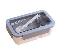 Zuoeay Contenedor de almuerzo de múltiples secciones con tapa sellada, diseño recalentable para microondas para separación de alimentos fríos y calientes, recipiente de preparación de comidas de gran