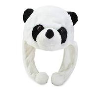 Zuoeay Gorro de peluche de dibujos animados con pompón y correas largas, térmico, cálido, divertido, con orejeras, accesorio para fiesta, gorro de calcetín