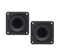 Zuoeay Pequeños y potentes tweeters cuadrados de 8.9 cm ABS construidos para las últimas actuaciones, altavoces para proyectos electrónicos, tweeter cuadrado