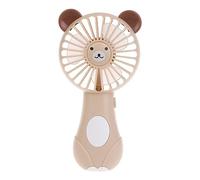 Zuoeay Ventilador portátil de refrigeración con bonito diseño alimentado por pilas AA, pequeño enfriador de orejas deportivas, ventiladores portátiles de mano con patrón de dibujos animados