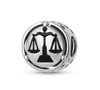 ZUOHUI Abalorio de plata de ley S925 con forma de balanza de la justicia y ley romana, 11,4 mm, ideal for hacer joyas, compatible con pulseras Pandora, ideal como regalo for mamá, hermana o hija.