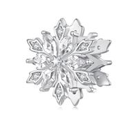 ZUOHUI Abalorios de plata de ley 925 con diseño de mundo de hielo y nieve for pulsera Pandora. Regalo festivo for crear joyas DIY.(BSC1194)