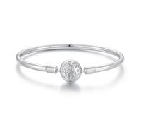 ZUOHUI Abalorios de plata de ley 925 con diseño de mundo de hielo y nieve for pulsera Pandora. Regalo festivo for crear joyas DIY.(BSB235-19)