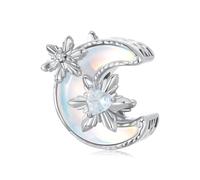 ZUOHUI Abalorios de plata de ley 925 de la serie Hadas de Hielo y Nieve for pulsera Pandora. Diseño romántico de copos de nieve invernales. Ideal for regalar y crear joyas.(BSC1072)