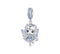 ZUOHUI Abalorios de plata de ley 925 de la serie Hadas de Hielo y Nieve for pulsera Pandora. Diseño romántico de copos de nieve invernales. Ideal for regalar y crear joyas.(BSC1200)