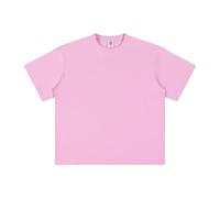 ZUOHUI Camiseta antibacteriana con Hombros caídos Cool Touch for Hombre - 100% algodón, 305 g de Peso Pesado - Adecuada for Uso Diario, en la Calle y en el Campus(Rosa,M)