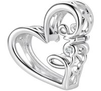 ZUOHUI Cobre Chapado Corazón Calado Charm for Pulsera Pandora | Compatible con Troll Biagi Chamilia DIY regalo for ella Cumpleaños San Valentín Navidad Aniversario Día de la Madre