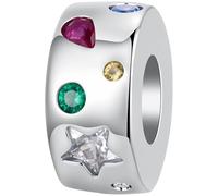 ZUOHUI Cobre Chapado Fiesta Árbol Ciervo Charm for Pandora | Compatible con Troll Biagi Chamilia esmalte árbol ciervo manzana DIY regalo Cumpleaños San Valentín Navidad Colgante