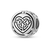 ZUOHUI Colgante de plata de ley 925 con nudo celta de la maternidad for pulsera Pandora.