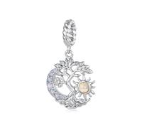 ZUOHUI Cuenta Charm Árbol de la Vida chapado en cobre for Pandora DIY