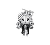 ZUOHUI Cuenta Charm Chica Graduada chapado en cobre for Pandora DIY