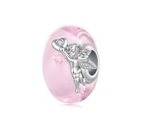 ZUOHUI Cuenta Charm Corazón Ángel chapado en cobre for Pandora DIY