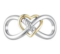 ZUOHUI Cuenta Charm Corazón Infinito chapado en cobre for Pandora | Colgante Amor platino compatible con Troll Biagi Chamilia Pulsera Símbolo Eterno Cuenta DIY Suministros Joyería Regalo