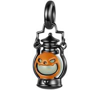 ZUOHUI Cuenta Charm Halloween chapado en cobre oro negro for Pandora | Set de compatible con Troll Biagi Chamilia Pulsera Araña Calabaza Luminosos Regalo for Ella Colgante Cumpleaños