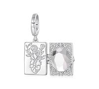 ZUOHUI Cuenta Charm Medallón Foto 925 Plata Esterlina for Pandora