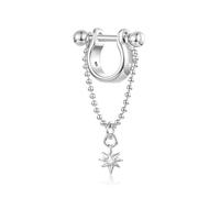 ZUOHUI Cuenta espaciadora Starburst de plata de ley S925 for hacer joyas, dije de explosión de estrella for pulseras compatibles con Pandora, regalo de cumpleaños DIY for mujeres