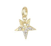 ZUOHUI Cuentas Charm Estrella Luna chapado en cobre for Pandora DIY