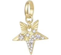 ZUOHUI Cuentas Charm Estrella Luna chapado en cobre for Pandora DIY | Colgante Celeste oro compatible con Troll Biagi Chamilia Pulsera Cuentas Suministros Joyería Regalo for Ella