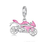 ZUOHUI Cuentas Charm Gato Autobús Rosa Chapado en Cobre for Pandora
