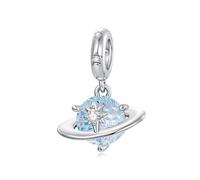 ZUOHUI Cuentas Charm Planeta Estrella Chapado en cobre for Pandora