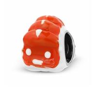 ZUOHUI Dije de sushi de atún en plata de ley S925 con resina de color - Accesorio de joyería DIY, compatible con Pandora, regalo for mujer, esposa o hija(PC0722)