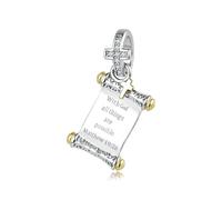 ZUOHUI Dijes de cruz de plata de ley S925 for mujer for hacer joyas cristianas DIY - 7 estilos de cuentas religiosas for pulseras compatibles con Pandora(BSC1278)