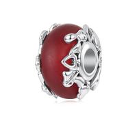 ZUOHUI Dijes de cuento de hadas de cobre chapado en platino for mujer, fabricación de joyas DIY, cuentas de taza de té de unicornio Castillo for pulseras Pandora(Enchanted Forest Glass YIC192)