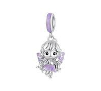 ZUOHUI Dijes de Elfo Guardián en Plata de Ley 925 para Pulsera Pandora, ideales para crear tus propias joyas. Un regalo para mujeres, hermanas, madres e hijas(Star Spirits BSC1204)