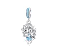 ZUOHUI Dijes de Elfo Guardián en Plata de Ley 925 para Pulsera Pandora, ideales para crear tus propias joyas. Un regalo para mujeres, hermanas, madres e hijas(Ocean Spirits BSC1203)