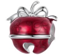 ZUOHUI Plata 925 Fiesta Campana Guirnalda Charm for Pandora | Compatible con Troll Biagi Chamilia esmalte árbol oso DIY regalo Colgante Cumpleaños San Valentín Navidad