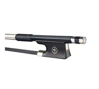 ZUOMU 4/4 Tamaño De Violín/Violín De Violín Fibra De Carbono Bow Round Stick Black Horsehair Ebony Frog Uso Para Principiantes Arco violín tamaño completo