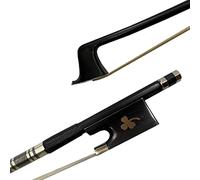 ZUOMU Bloque De Violín De Fibra De Carbono Negro De Clase Alta 4/4 Tamaño Nuevo Cabello Blanco Cabello Violín De Proa Profesional Arco violín tamaño completo
