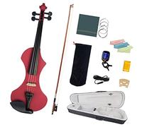 ZUOMU Violín Eléctrico 4/4 Juego De Violín Silencioso De Madera Maciza De Tamaño Completo Con Estuche + Cable De Audio Violón Set