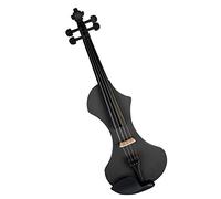 ZUOMU Violín Eléctrico, Violín De Madera Maciza Tallado A Mano, Violín De Tamaño Completo 4/4 Con Estuche, Arco, Cable De Audio Violón Set (Color : Bk)