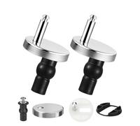 ZUOQIANG 2 Piezas Bisagras Tapa WC, Bisagra Universal para Tapa de Inodoro, Pieza de Fijación de Tapa de Inodoro de Acero Inoxidable, apto para Instalar y Fijar la Tapa del Inodoro-45mm