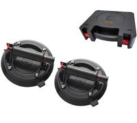 ZUOS Paquete de 2 ventosas de vidrio de 8 pulgadas para levantar vidrio grande, (120 kg), ventosas industriales resistentes para reemplazar parabrisas de automóviles, azulejos, granito, piso