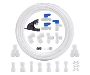 zuousxbs Sistemas Filtro Agua Los Kits Conector Manguera Tuberías Compatibles para Refrigerador Y Cafetera con Ajuste Conectas Rápidas
