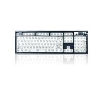 ZUOYA GMK104 - Kit de teclado mecánico de tamaño completo con pantalla y perilla, VIA programable HotSwap inalámbrico BT5.0/2.4G/Tipo-C montado en junta PCB Barebones personalizado, kit de bricolaje
