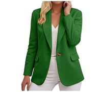 Zuoyue Chaqueta Blazer Mujer Casual Blazer Mujer Clásico para Oficina Trabajo Tardes Casual Manga Larga Blazers de Trabajo Chaqueta Chaqueta Ropa Mujer, Ag #2, XXL