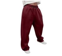 Zuoyue Jogging Hombre Ancho Pantalones Correr Training Casual Pantalones Pantalones Chándal Hombres Trabajo Transpirable con Cordón Y Bolsillos Trabajo Pantalones Trabajo Hombres Sportswear, Vin-a, XL