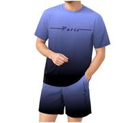 Zuoyue Jogging Hombre Conjunto Corto Hombre Conjuntos Hombres Y Elegante Casual Ocio Tamaño Grande Chándales 2 Piezas Conjuntos Camiseta Manga Corta Y Pantalones Cortos Para Salida Relajante Diario