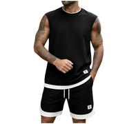 Zuoyue Jogging Hombre Conjunto Corto Hombre Conjuntos Hombres Y Elegante Casual Ocio Tamaño Grande Chándales 2 Piezas Conjuntos Camiseta Manga Corta Y Pantalones Cortos Para Salida Relajante Diario