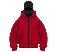 Zuoyue Pasamontañas Con Capucha Para Hombre Mujer Sudadera Deportiva Running Unisex Invierno Hombre Invierno Sudadera Polar Para El Día a Día, Acampadas y Excursiones Al Aire Libre