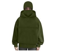 Zuoyue Sudadera para Hombre con Capucha y Pasamontañas Sudadera Deportiva Running Unisex Invierno Hombre Invierno Chaqueta Cálida para El Día a Día, Trabajo y Tiempo Libre Al Aire Libre