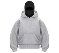 Zuoyue Sudadera para Hombre con Capucha y Pasamontañas Sudadera Deportiva Running Unisex Invierno Hombre Invierno Polar para El Día a Día, Acampadas y Excursiones Al Aire Libre