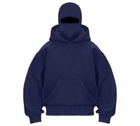 Zuoyue Sudadera para Hombre con Capucha y Pasamontañas Sudadera Deportiva Running Unisex Invierno Hombre Invierno Polar para El Día a Día, Acampadas y Excursiones Al Aire Libre