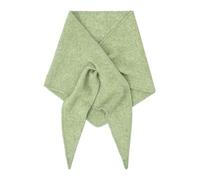 Zuoyue Women's Shawl Knit Triangle Scarf Cozy Solid Color Wrap Soft Neck Warmer Blanket Shoulder Top Sweater Chal pequeño envolvente Decoración de cuello Flase Camisa Femenina, Luz verde-c, Talla